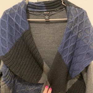 Poncho style sweater